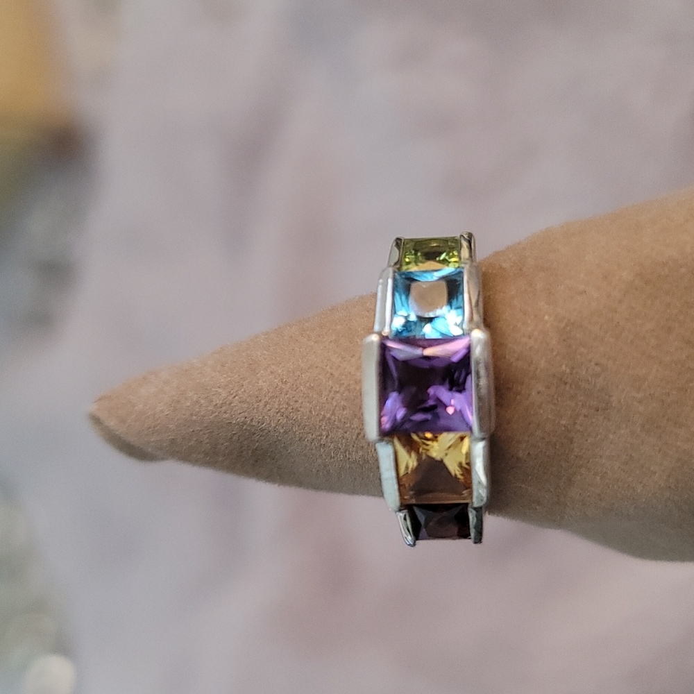 Sterling Silver and gemstone ring